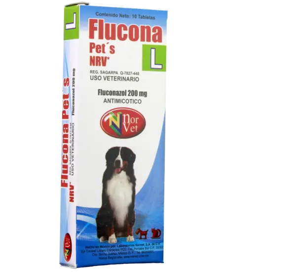 Flucona Pets NRV L 10 Tabletas ( Fluconazol 200 mg )