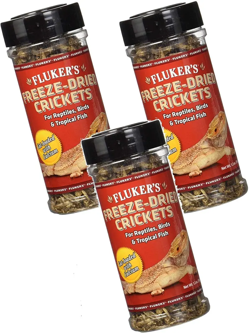 Fluker de 1.2-ounce liofiliza Grillos (3 unidades)