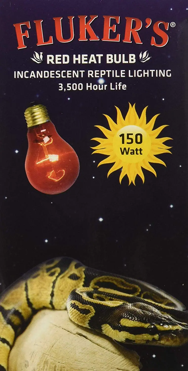 Fluker de red heat bombillas para reptiles 150 W