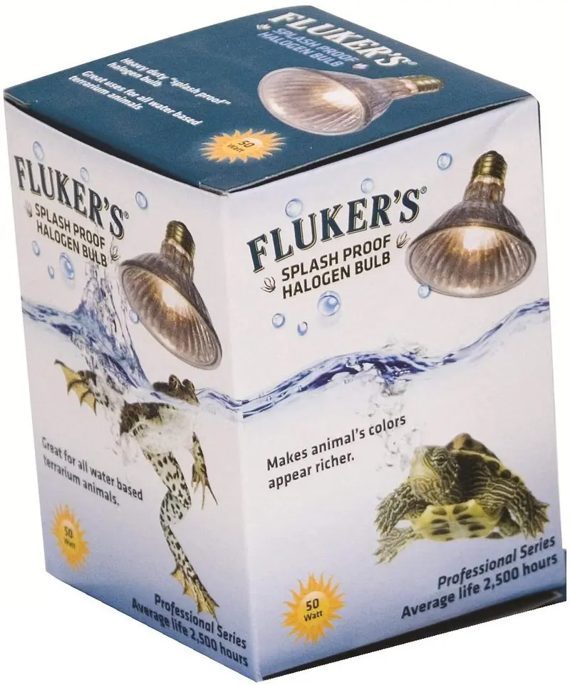 Fluker Heavy-Duty a prueba de salpicaduras de la foco halógena para tortugas