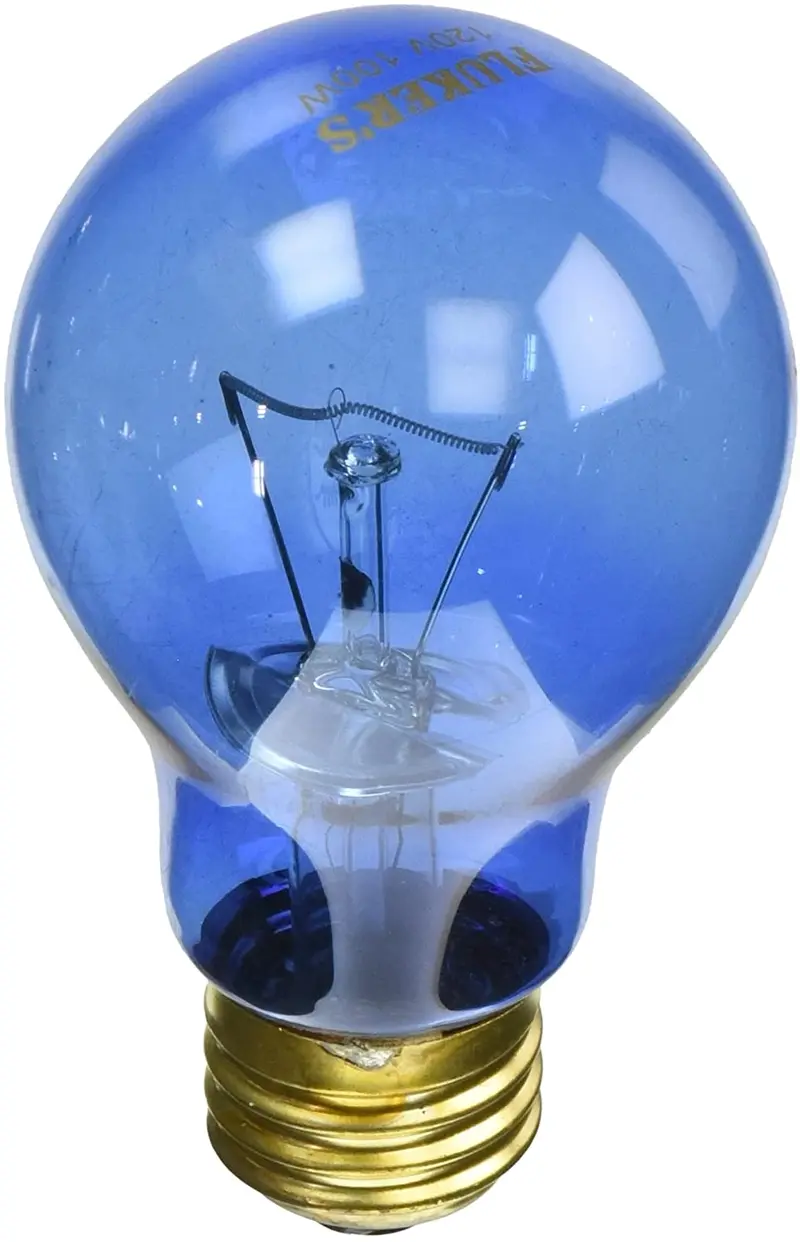 Fluker Labs sfk22403 Luz de día foco incandescente para Pet hábitat de reptiles, 100-watt, Azul