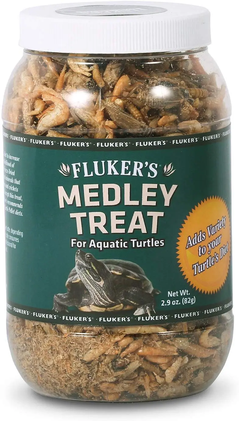 Fluker's 72022 Aquatic Turtle Medley Treat, 2.9 oz contenedor