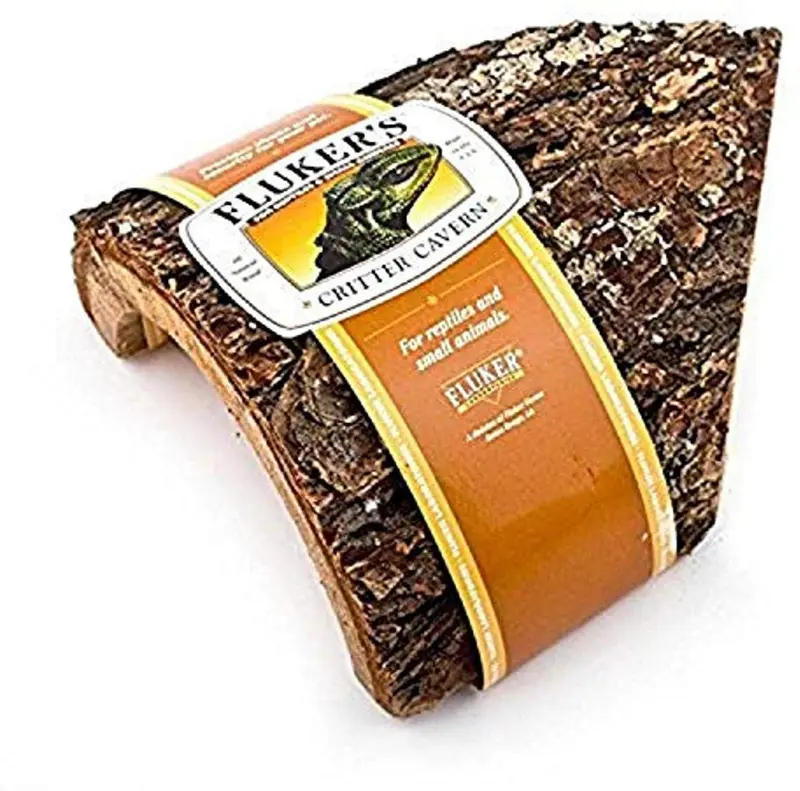Fluker's Labs SFK59009 Reptile Corner Half Log Hideout, Small
