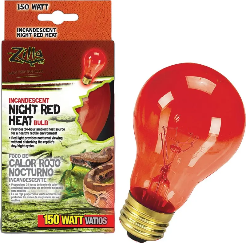 foco incandescente de noche rojo