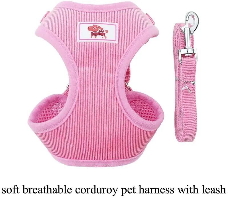 FOREKING Arnés para mascotas de todo tipo de climas, para mascotas pequeñas/Midium, arnés suave y transpirable para gatos y perros, fácil de lavar, tamaño ajustable, cierre duradero y hebilla