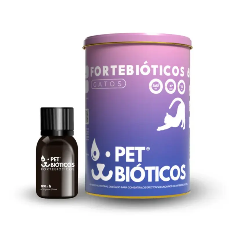 Fortebioticos Gatos - Probiotico Natural para la Flora Intestinal