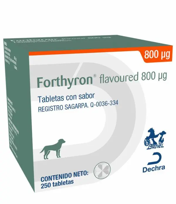 Forthyron 800 mg 100 Tabletas PRODUCTO CONTROLADO VENTA SÓLO EN FARMACIA CON RECETA MEDICA CUANTIFICADA EN ORIGINAL