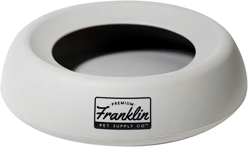 Franklin Pet Supply – Cuenco para mascotas de viaje, sin derrames, sin BPA, a prueba de salpicaduras