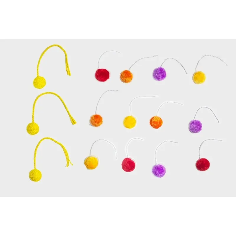 Freedog CAT Toy Christmas Baubles 5 cm Set 15 Pcs