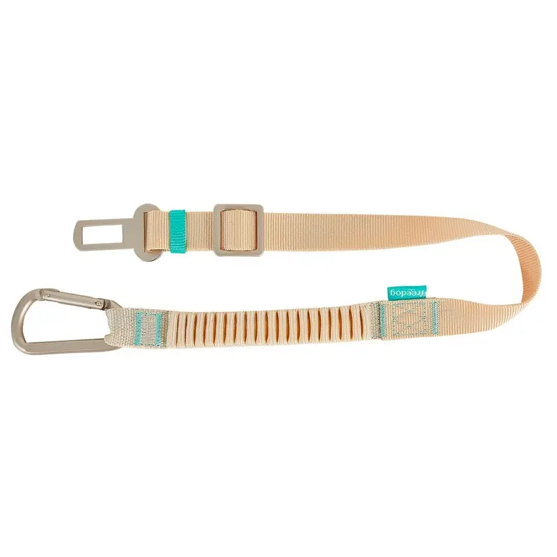 Freedog Cinturón de coche 25 mm x 55/68 cm Beige