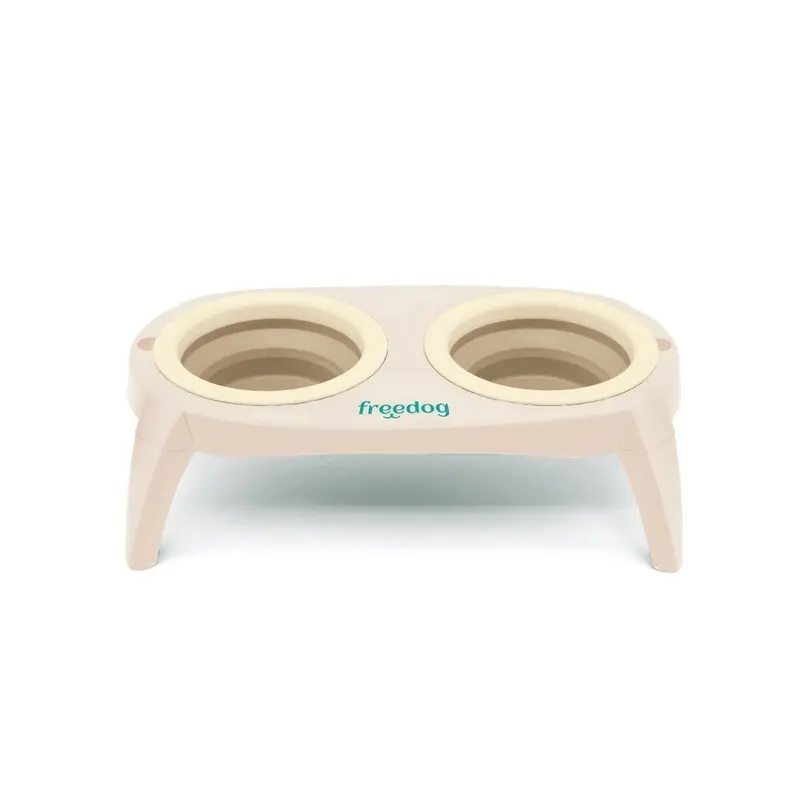 Freedog Compact Bowl Beige-Marró 2x500 ml