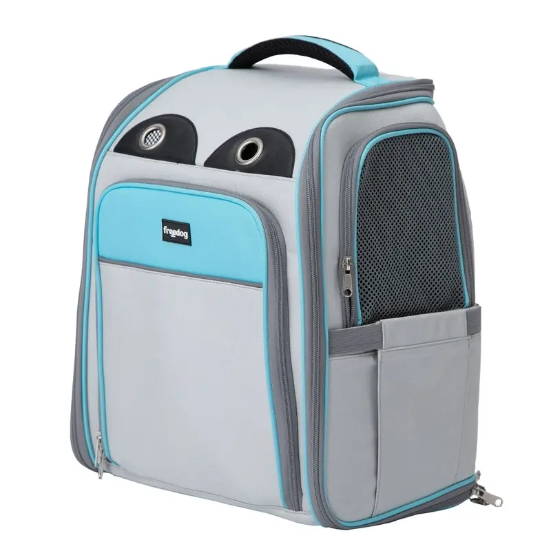 Freedog Fuji con compartimento Gris y azul 42x39x26 cm