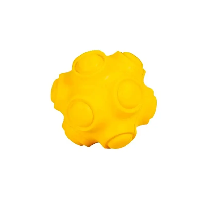Freedog Goma pelota Rivet Amarillo 7,8 cm