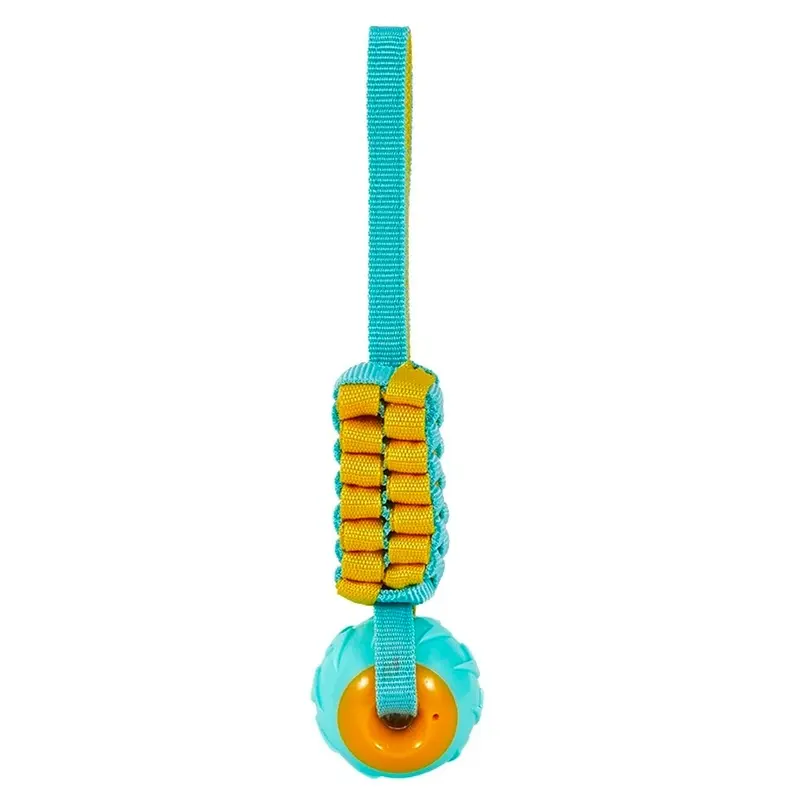 Freedog Mordedor Kinzo pelota Amarillo y turquesa 28x6,5x6