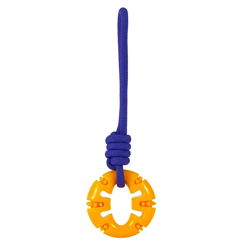 Freedog Mordedor Rueda Zygo Amarillo y lila 33x10x4 cm