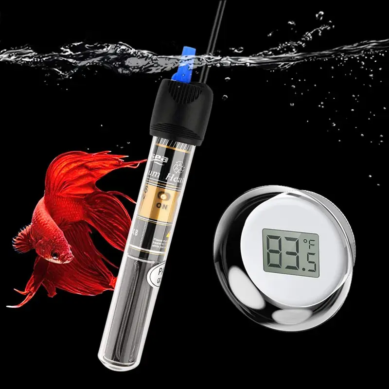 Freesea 25/50/100/200/300 W calentador de acuario con termómetro sumergible para acuario
