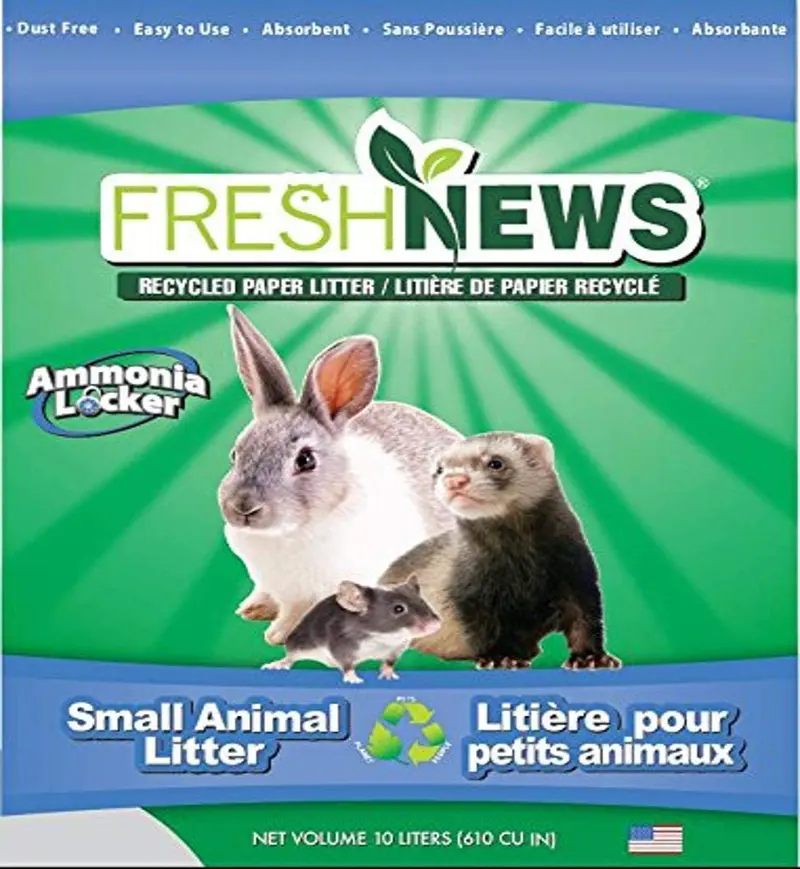 Fresh News Papelera pequeña para animales, 10.000 centímetros cúbicos