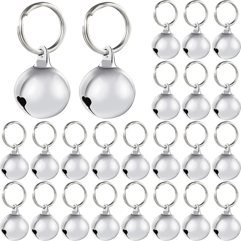 Frienda - Juego de 24 cascabeles para collar de mascotas, collar para perro, campanas, accesorios para entrenamiento de mascotas