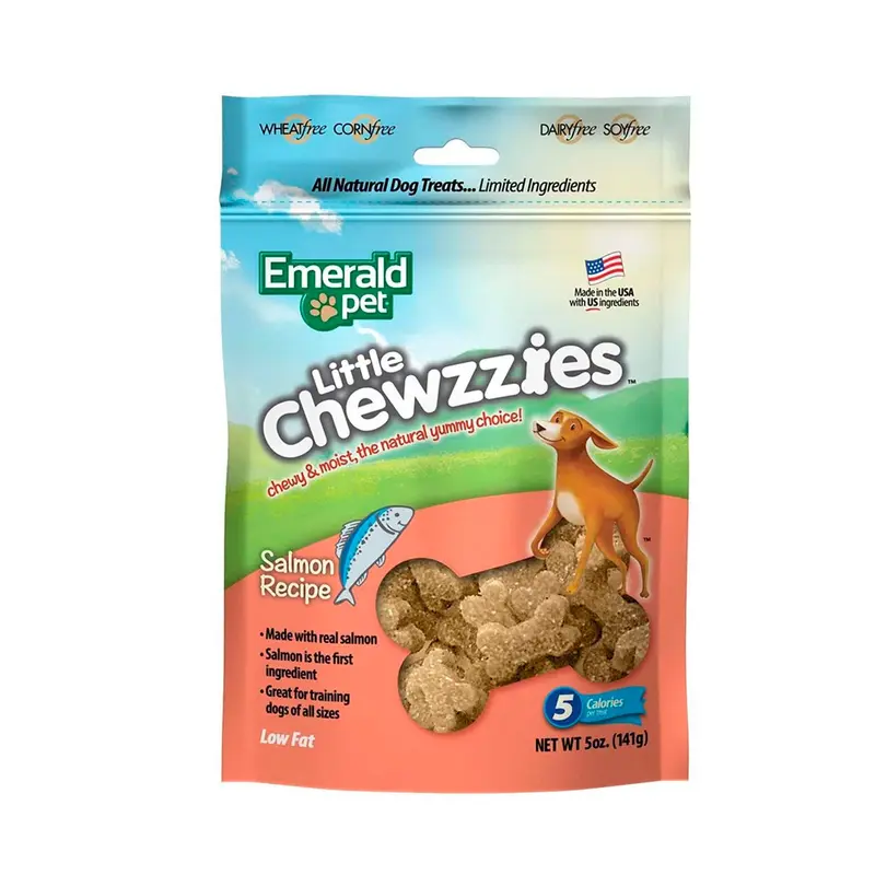 Galletas Emerald Pet Dog Litte Chewzzies Salmon 5oz