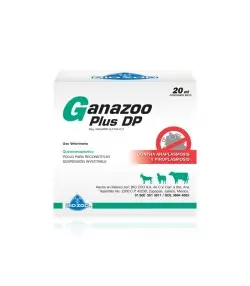 Ganazoo Plus DP Frasco con polvo para diluir y diluyente adjunto con 20 ml