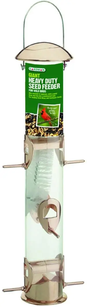 Gardman – ba01137 gigante Heavy Duty alimentador de semillas, acabado de cobre, 5.7" ancho x 19.3" de alto