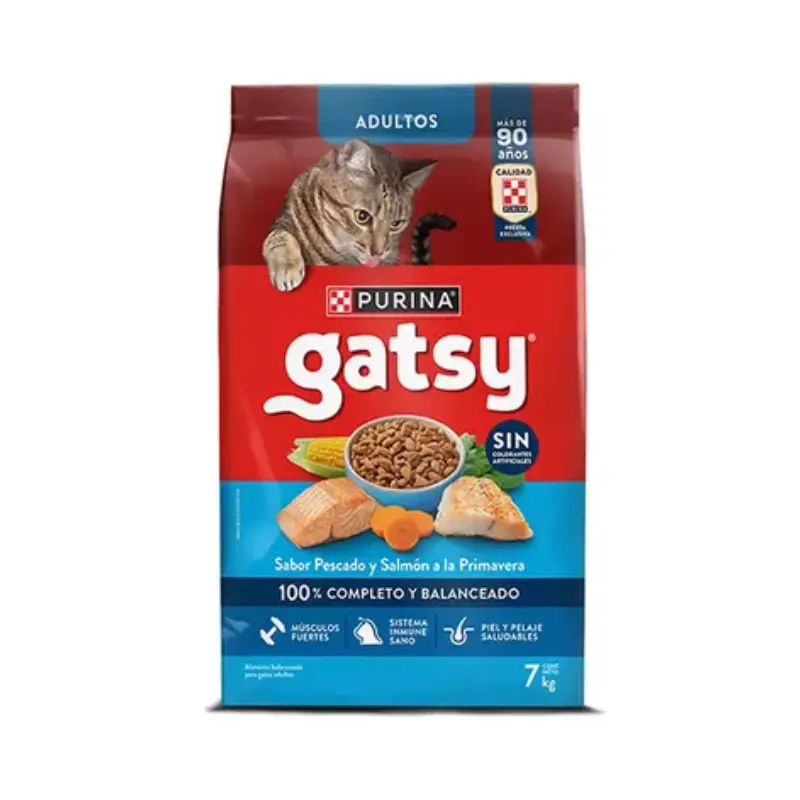 Gatsy Adulto Pescado Y Salmon 7 Kg