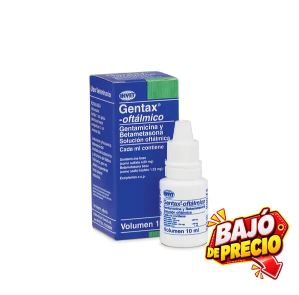 Gentax gotas 10 ml para perros y gatos