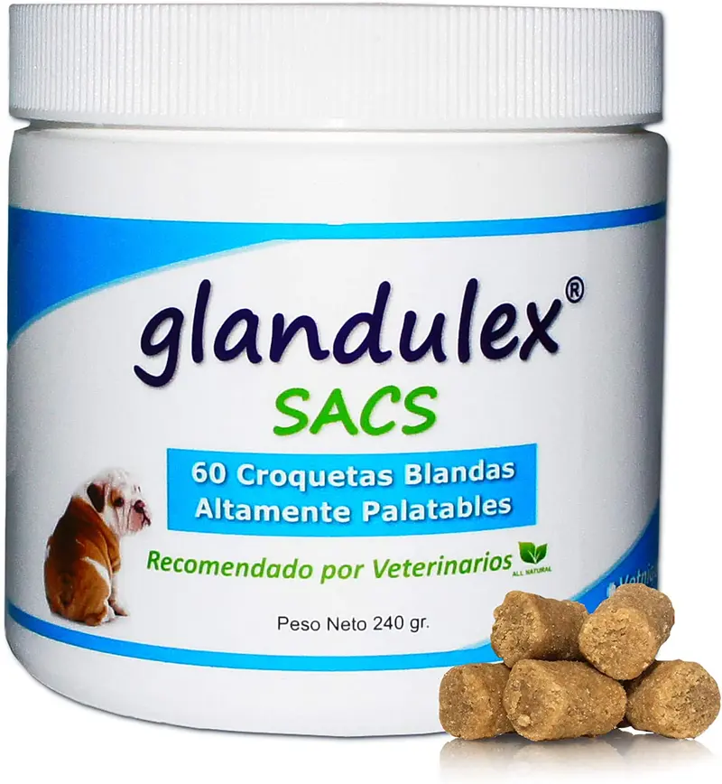 Glandulex Sacs 60 Croquetas | Salud Glándulas Anales Perros y Gatos