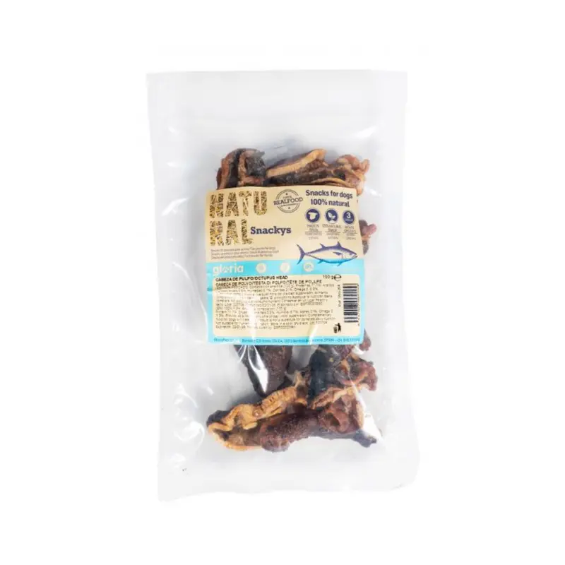 GLORIA Cabeza de Pulpo Deshidratada 100 g para perros