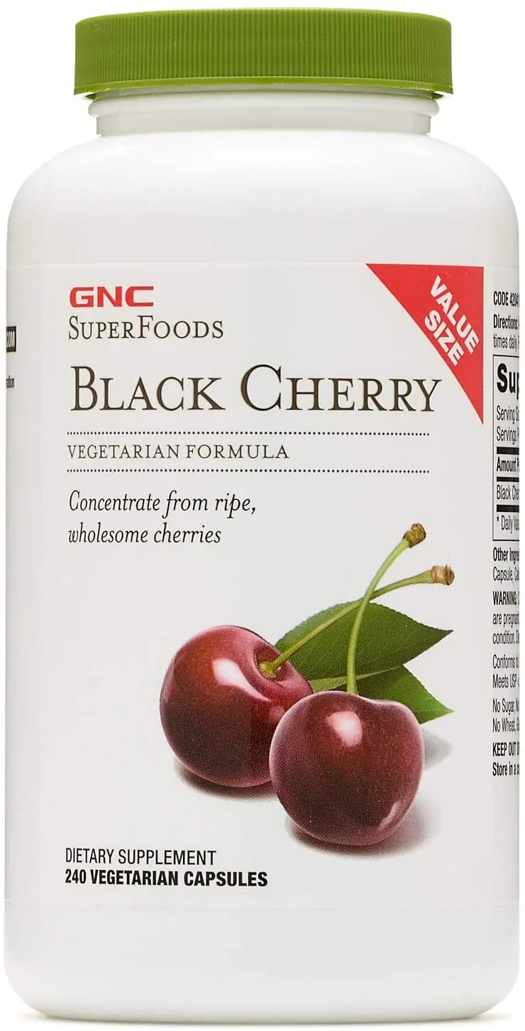GNC SuperFoods – Concentrado de cerezas negras – tamaño grande