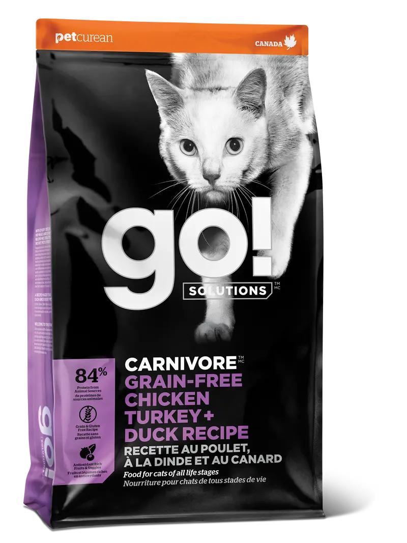 Go! Carnivore Receta De Pollo, Pavo Y Pato Para Gatos 1.4 Kg