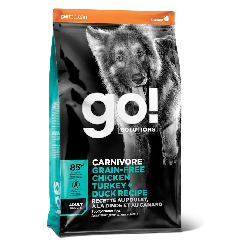 Go! Carnivore Receta De Pollo. Pavo Y Pato Para Perros Adultos 1.6Kg