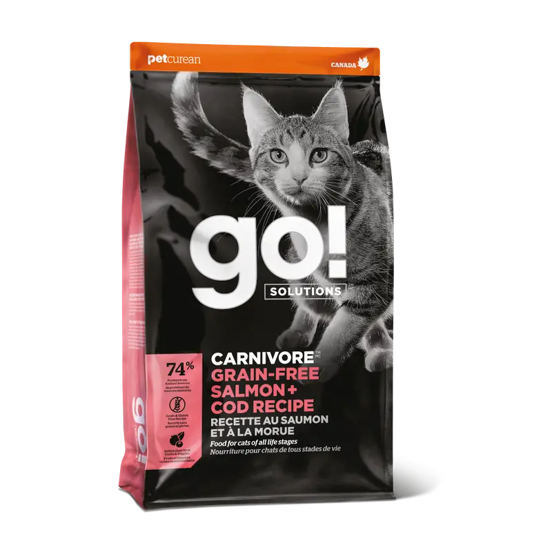 Go! Carnivore Receta De Salmón Y Bacalao Para Gatos 1.36Kg