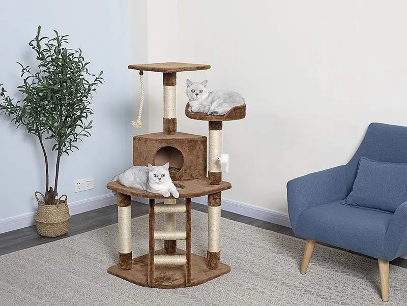 GO Pet Club Paw Print 48 en. Cat Árbol Condo