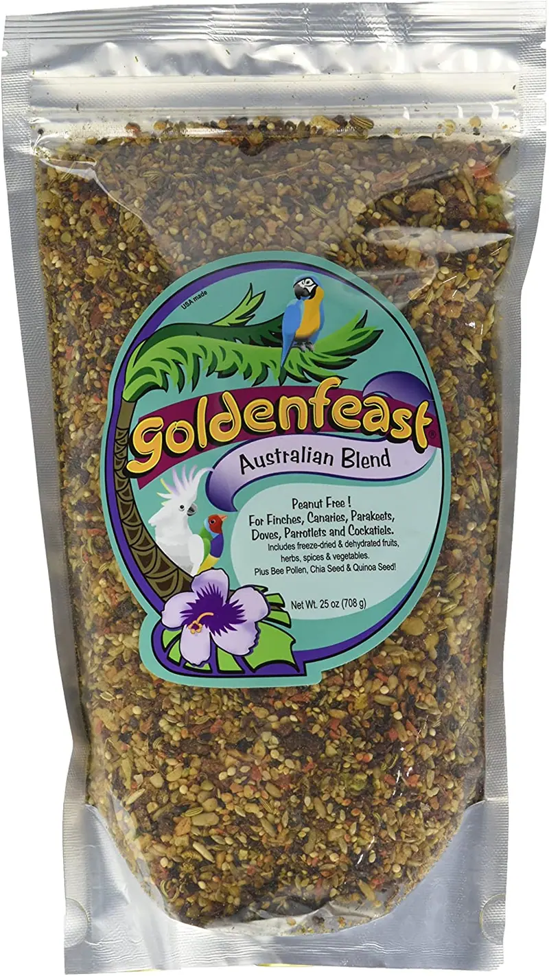 Goldenfeast Australian Blend - Comida para pájaros (25 onzas)