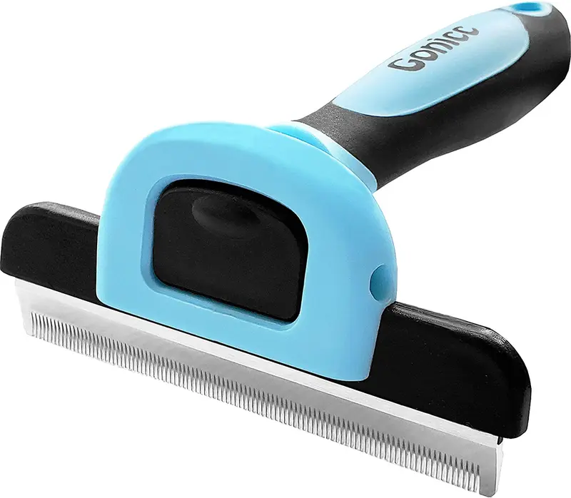 gonicc Professional Dog and Cat Brush for Shedding, Ideal Deshedding Tool, for Long & Short Haired Pets.