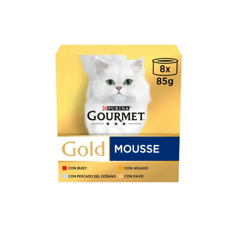 GOURMET GOLD MOUSSE SURTIDO 8x85G