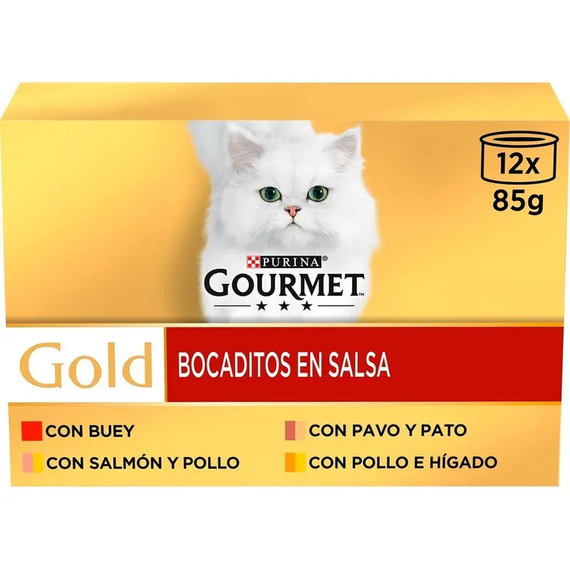 Gourmet Purina Gato Gold Bocaditos 12x85gr