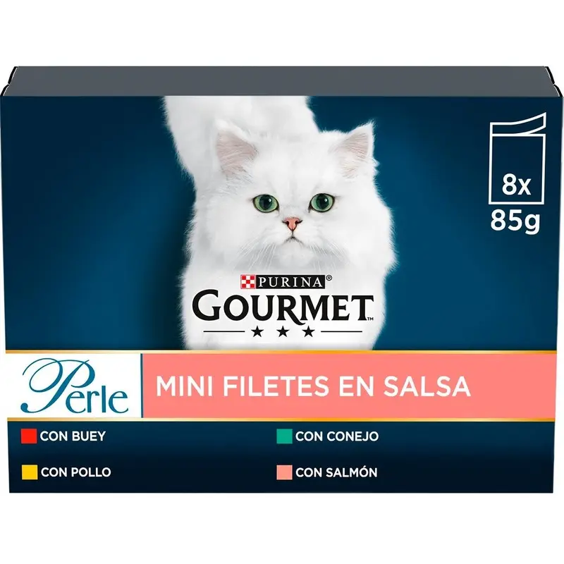 Gourmet Purina Gato Perle Finas Láminas (8un)