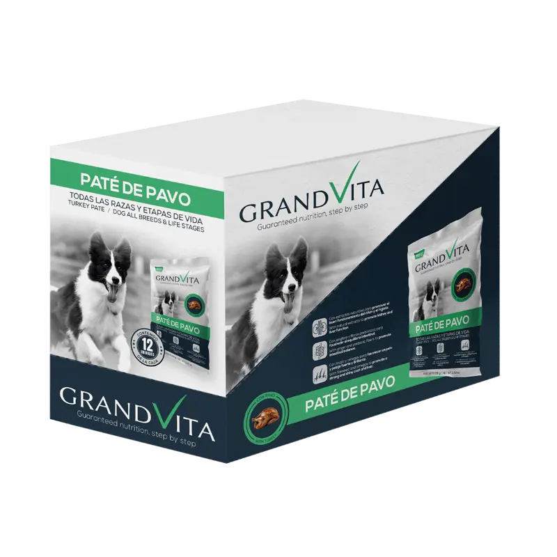 Grand Vita Perro Paté Pavo 100 G X 12 Und