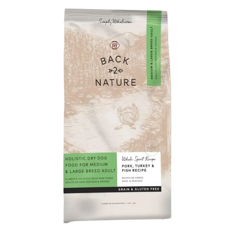 Grandpet Back 2 Nature Adulto Raza Med/Gde 15Kg