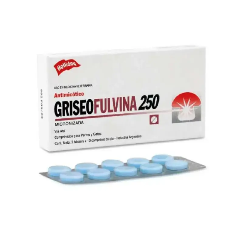 Griseofulvina 250 Blister x 10 Para todas