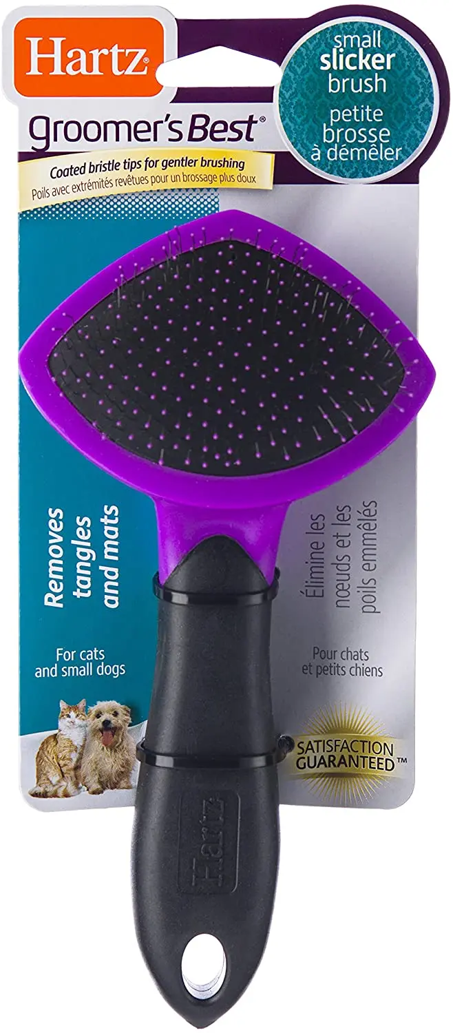 Groomer's Best Cepillo pequeño para gatos y perros pequeños