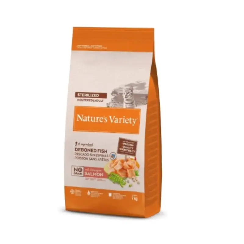 GS NATURE´S V. NO GRAIN ADULTO STERILIZ. SALMON 7KG