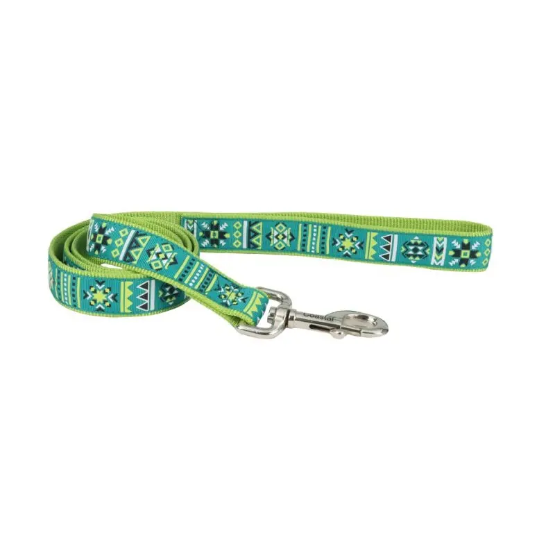 Guía para Perro color Turquesa con Diseño 1IN X 06FT