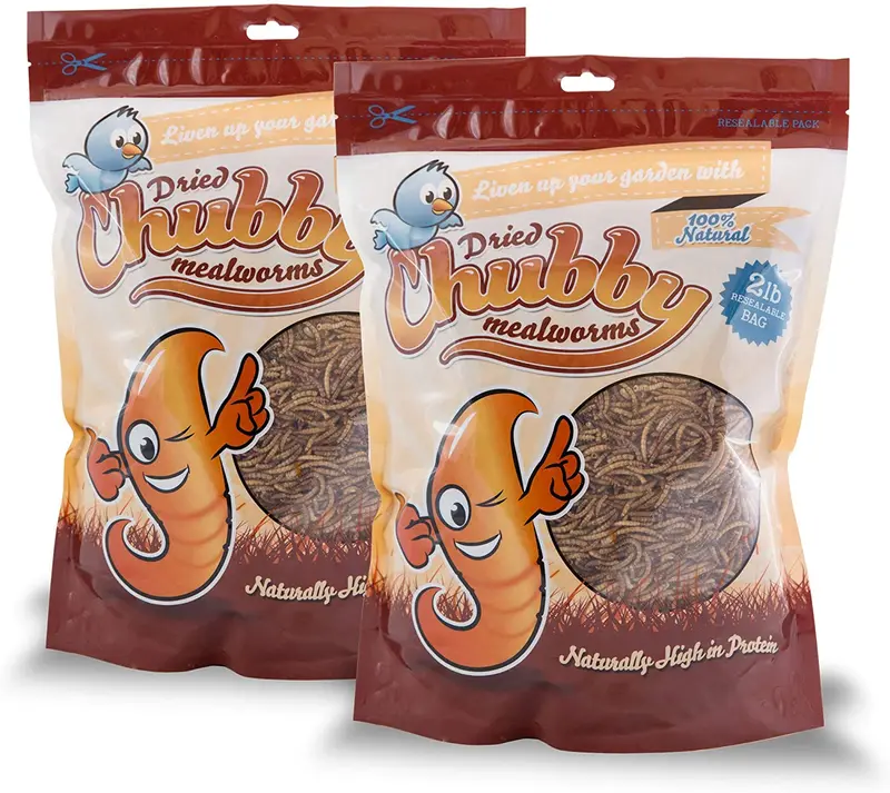 Gusanos secos a granel Chubby Mealworms para aves silvestres, pollos, etc.