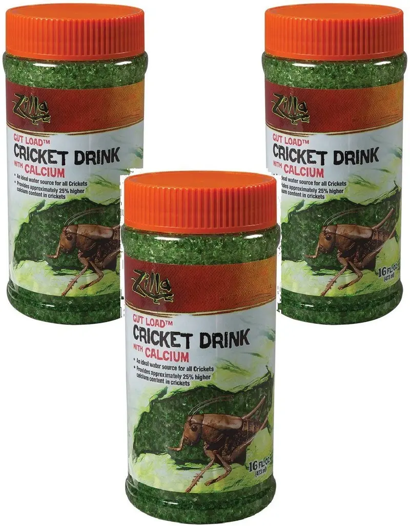 Gut carga Bebida de Cricket, con calcio, 16-Ounce Zilla Reptil de alimentos (3 Pack)