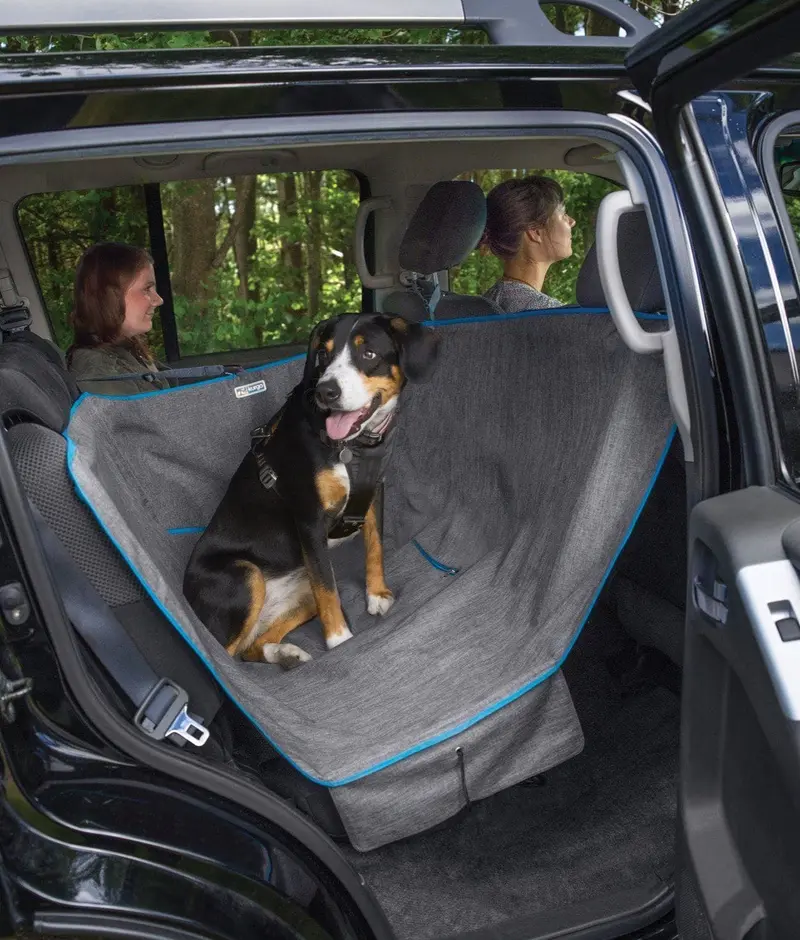 Half Hammock Heathern Azul - Media Hamaca Cubre Asientos para Perros de Kurgo®