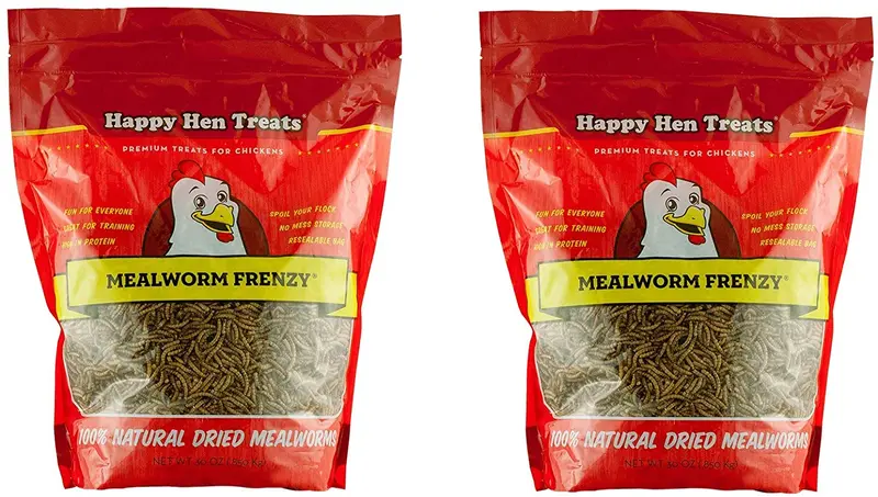 Happy Hen Treats - Lombriz de comida para mascotas, 5 libras cada uno