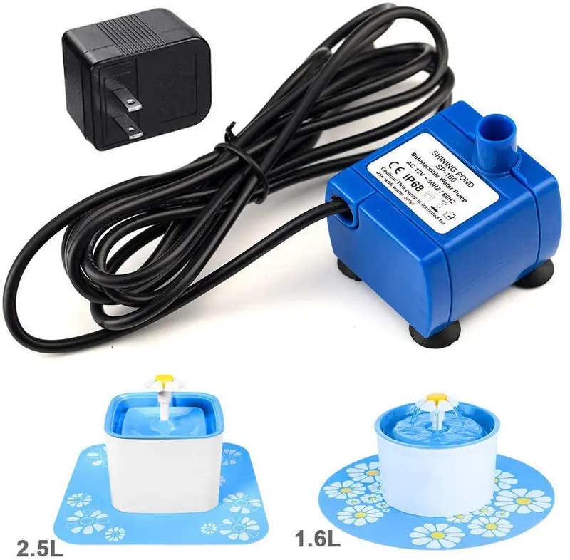 Happypapa - Fuente de agua automática para gatos y perros, 2,5 l, fuente de agua ultrasilenciosa para bebidas, anima a gatos y perros a beber más para mantenerse saludable e higiénico